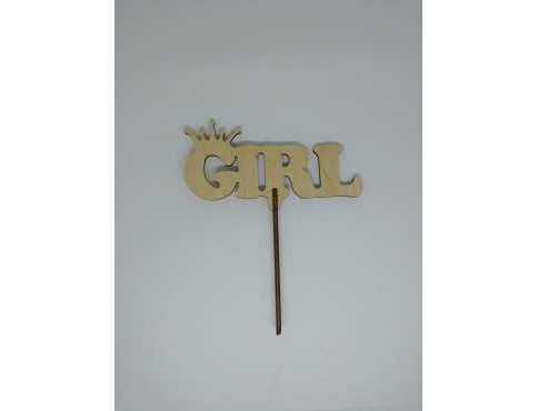 Топер GIRL. 17*14см. 5шт/уп.