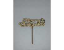 Топер Merry Christmas. 17*17см. 5шт/уп.
