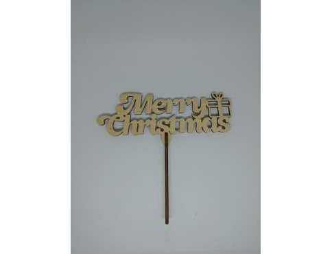 Топер Merry Christmas. 17*17см. 5шт/уп.