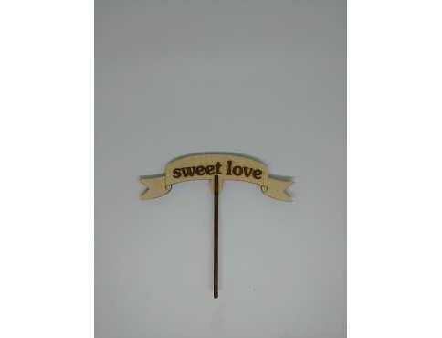 Топер Sweet love. 15*14см. 5шт/уп.