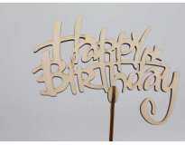 Топер Happy Birthday. 19*16см. 5шт/уп.
