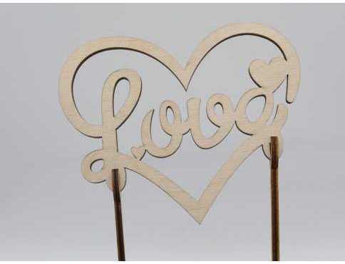 Топер Love.Серце. 20 х 15 см. 5шт/уп.