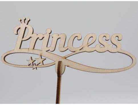 Топер Princess. 14,5 х 15 см. 5шт/уп.