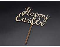 Дерев'яні заготовки з фанери. Топер. Happy Easter. 16х19 см