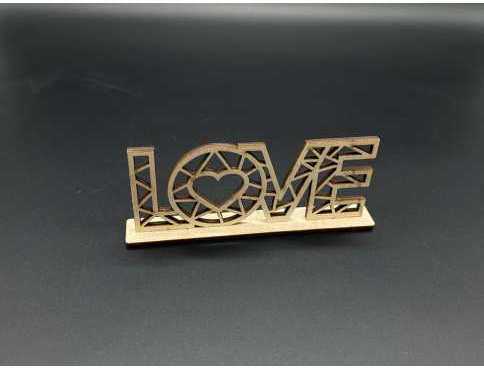 Дерев'яні заготовки з фанери. LOVE. 13х6см