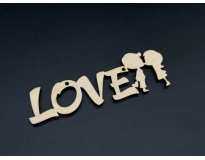 Дерев'яні заготовки з фанери. LOVE. 14х5см