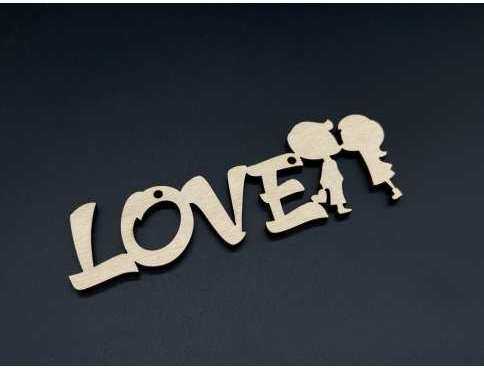 Дерев'яні заготовки з фанери. LOVE. 14х5см