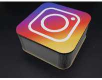 Подарункова скринька. INSTAGRAM. 19х19х8.5см