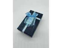 Коробка подарункова прямокутна. Колір синій. 9х15х6см. Коробка подарункова прямокутна. Колір синій. 9х15х6см.
