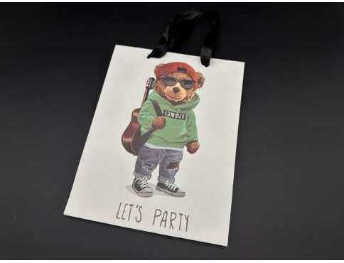 Подарунковий пакет. Lat's Party. 18х23х8см