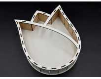 Подарункова шкатулка. Тюльпан. Без кришки. 25х20см.