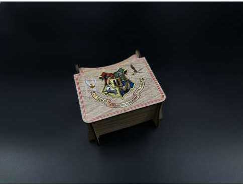 Музична дерев'яна скринька з музикою Гаррі Поттера Harry Potter 12х10х8см