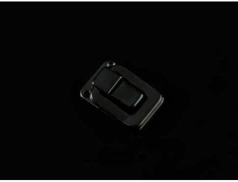 Замок накидний. Колір чорний.38х27мм