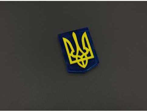Магніт Тризуб України 55х40мм.