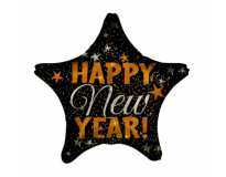 Воздушный Шар Happy New Year в форме звезды