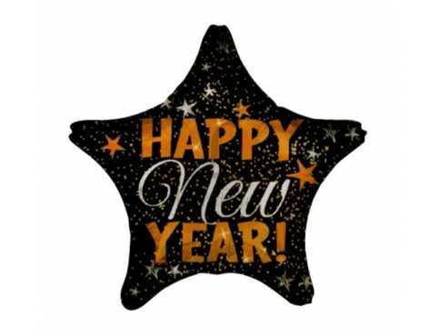Воздушный Шар Happy New Year в форме звезды