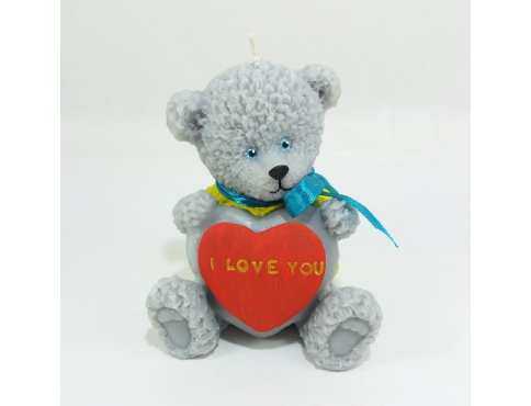 Свеча Мишка Тедди I Love You